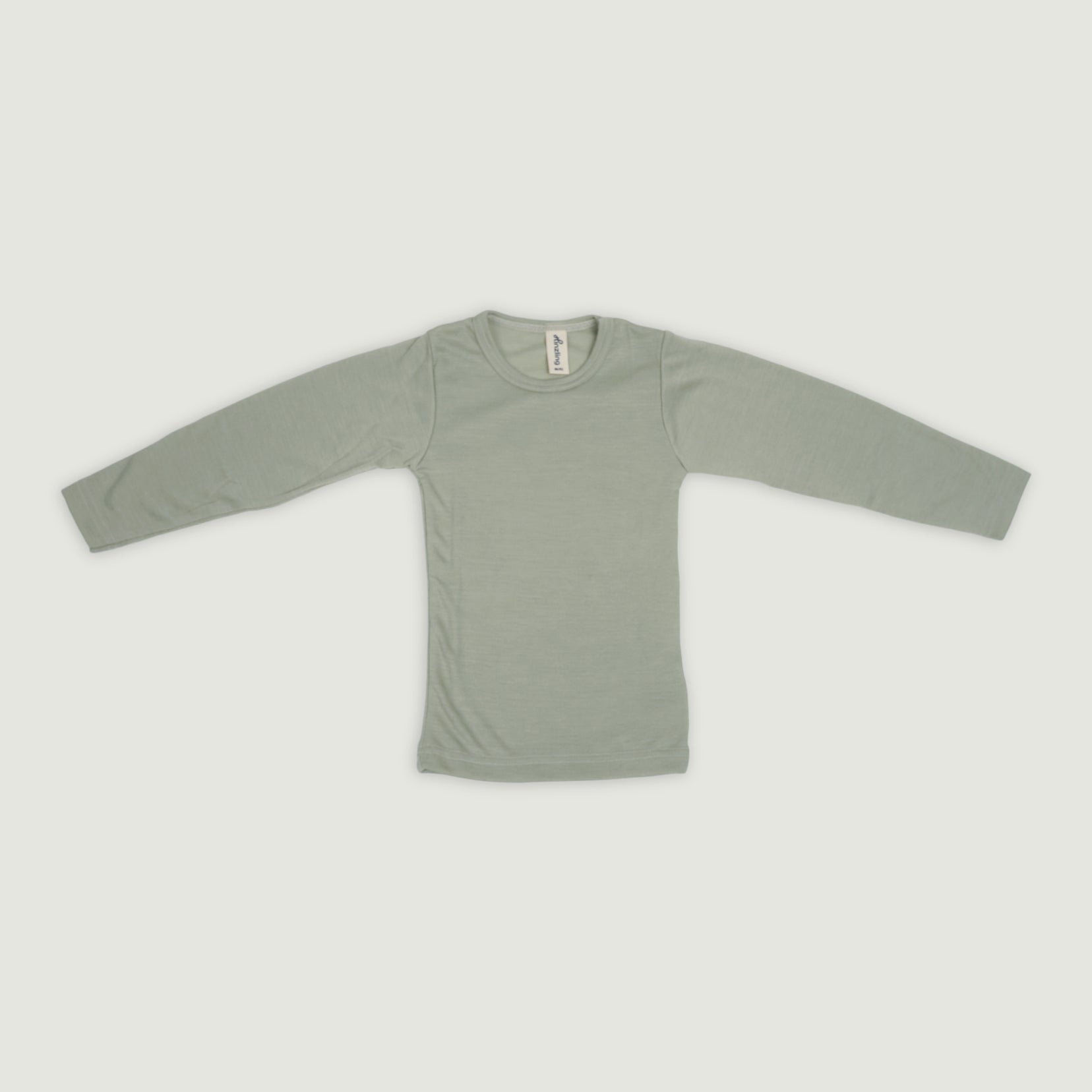 Wolle-Seide Shirt | Salbei