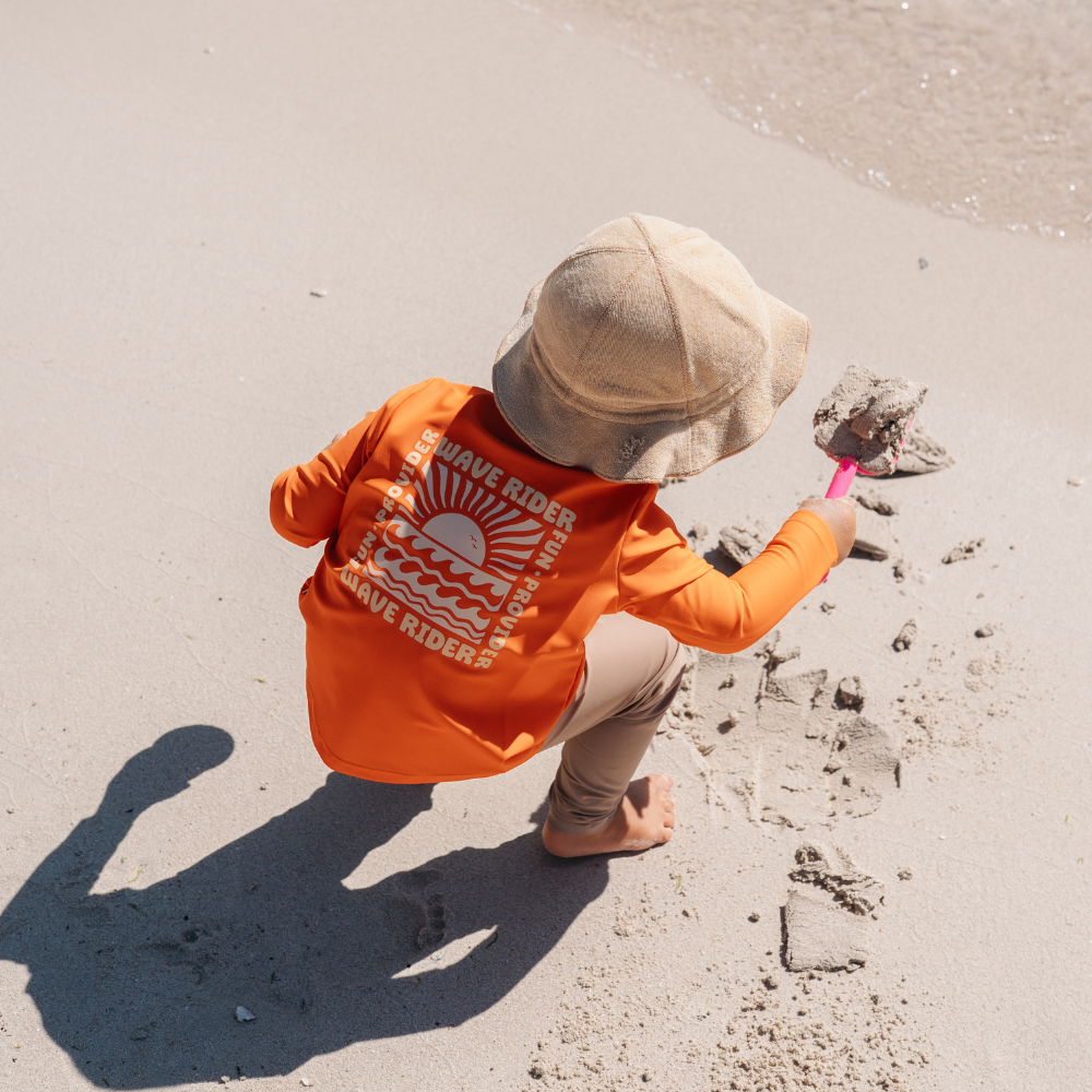 UV Shirt | Orange Waves