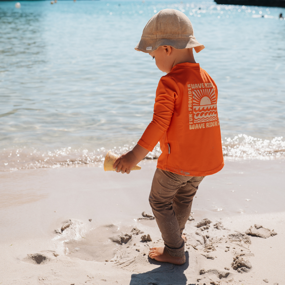 UV Shirt | Orange Waves