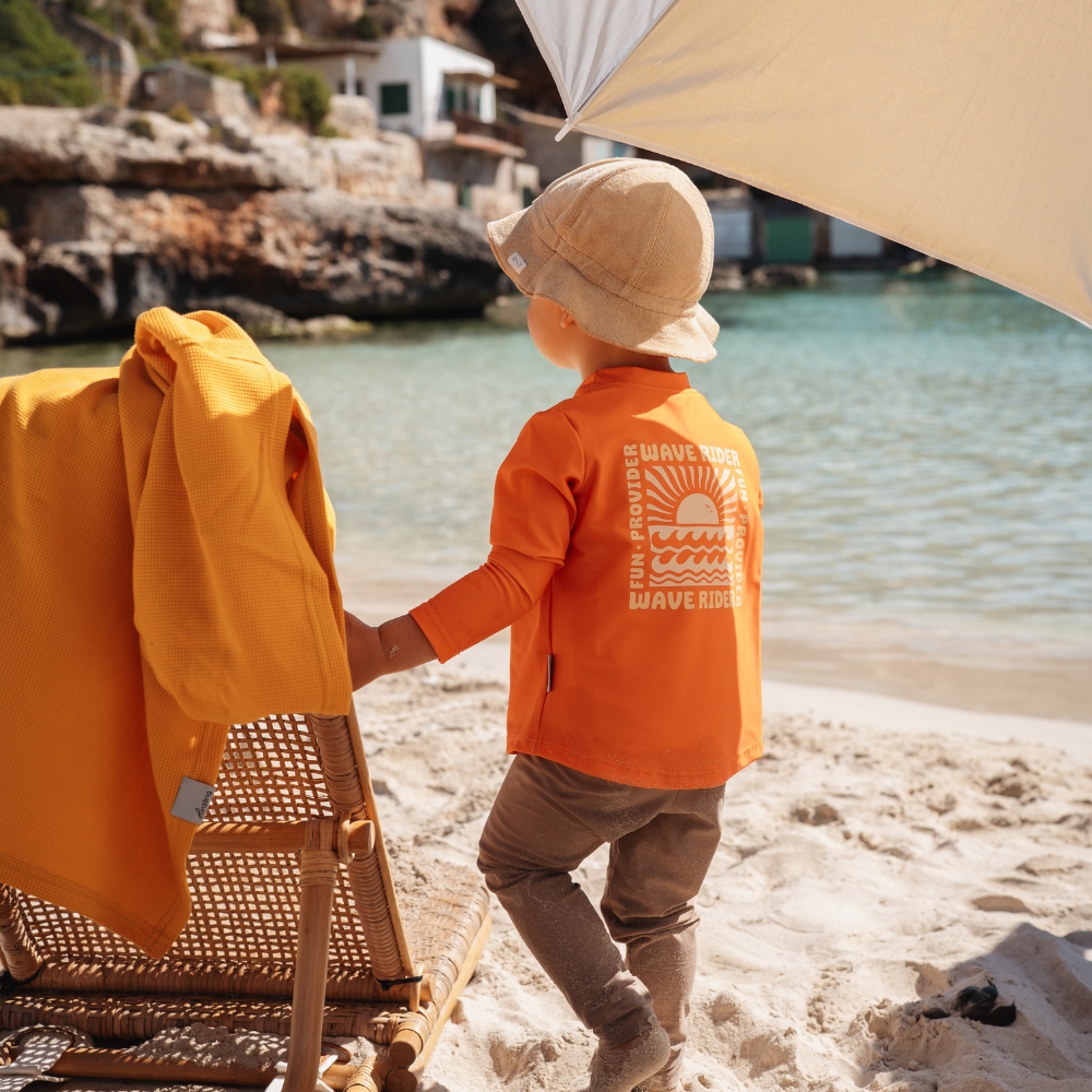 UV Shirt | Orange Waves