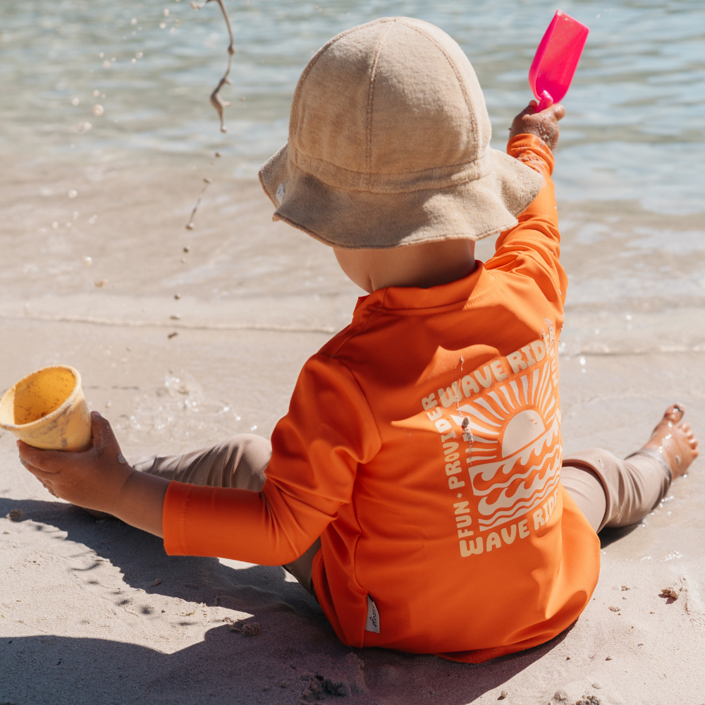 UV Shirt | Orange Waves