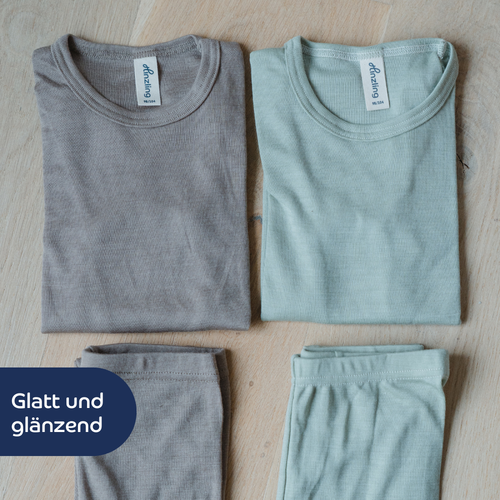 Wolle-Seide Shirt | Salbei