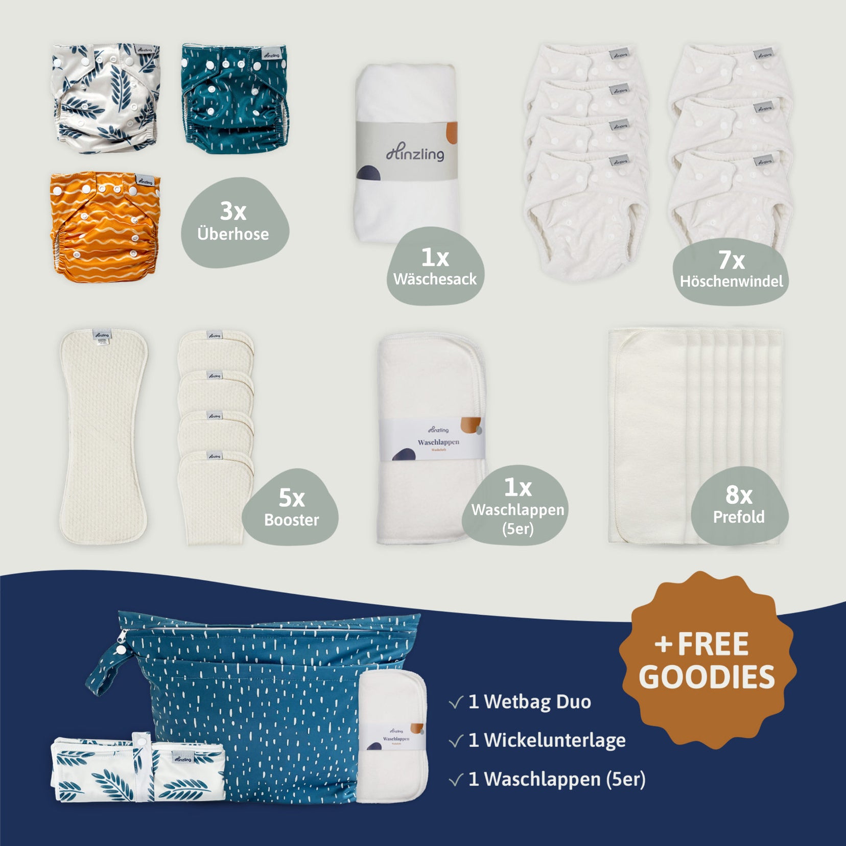 Newborn Stoffwindeln Starterset