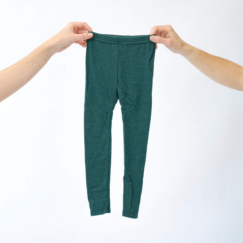 Wolle-Seide Hose | Waldgrün