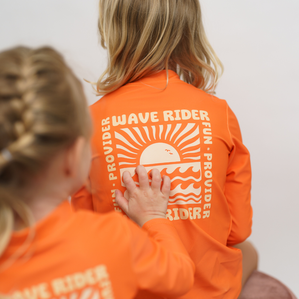 UV Shirt | Orange Waves