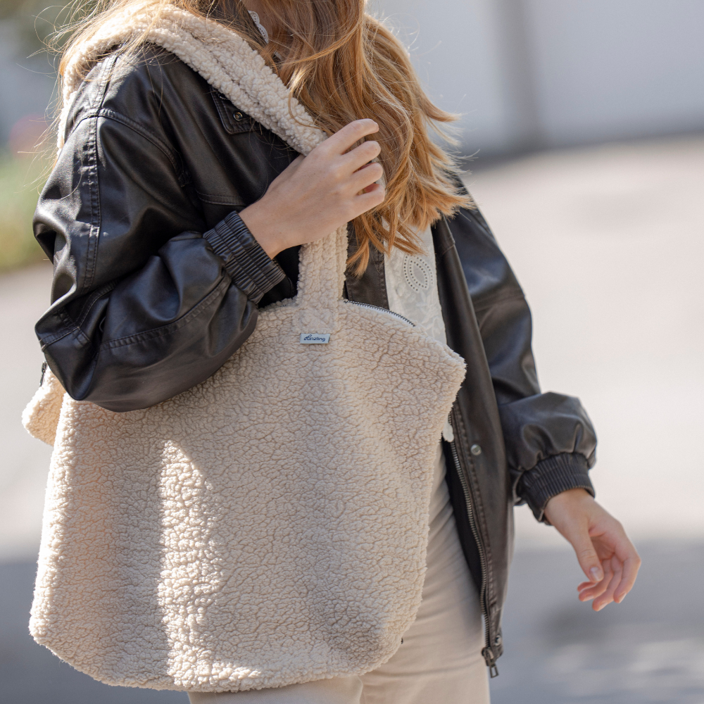 Mom-Bag (aus Teddy-Stoff)