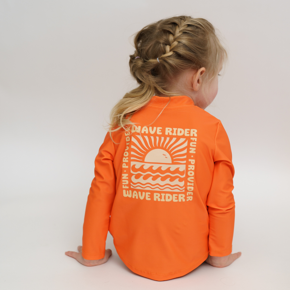 UV Shirt | Orange Waves