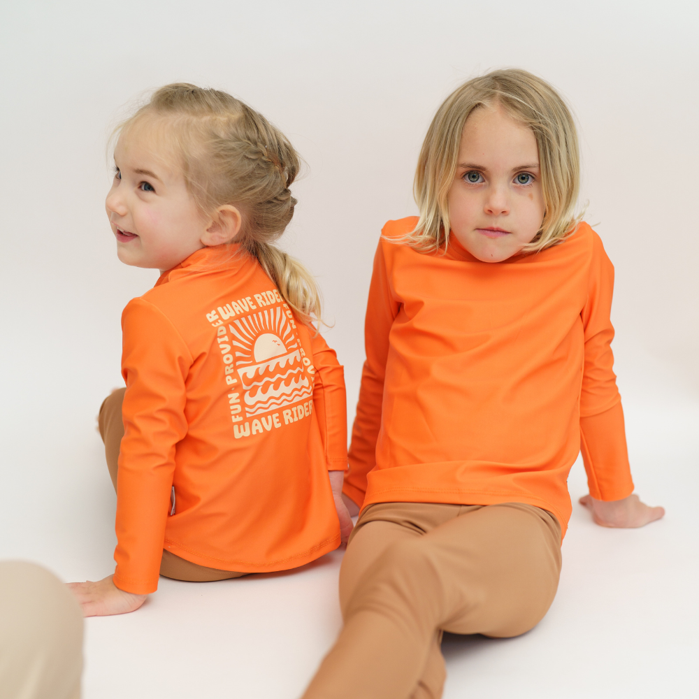 UV Shirt | Orange Waves
