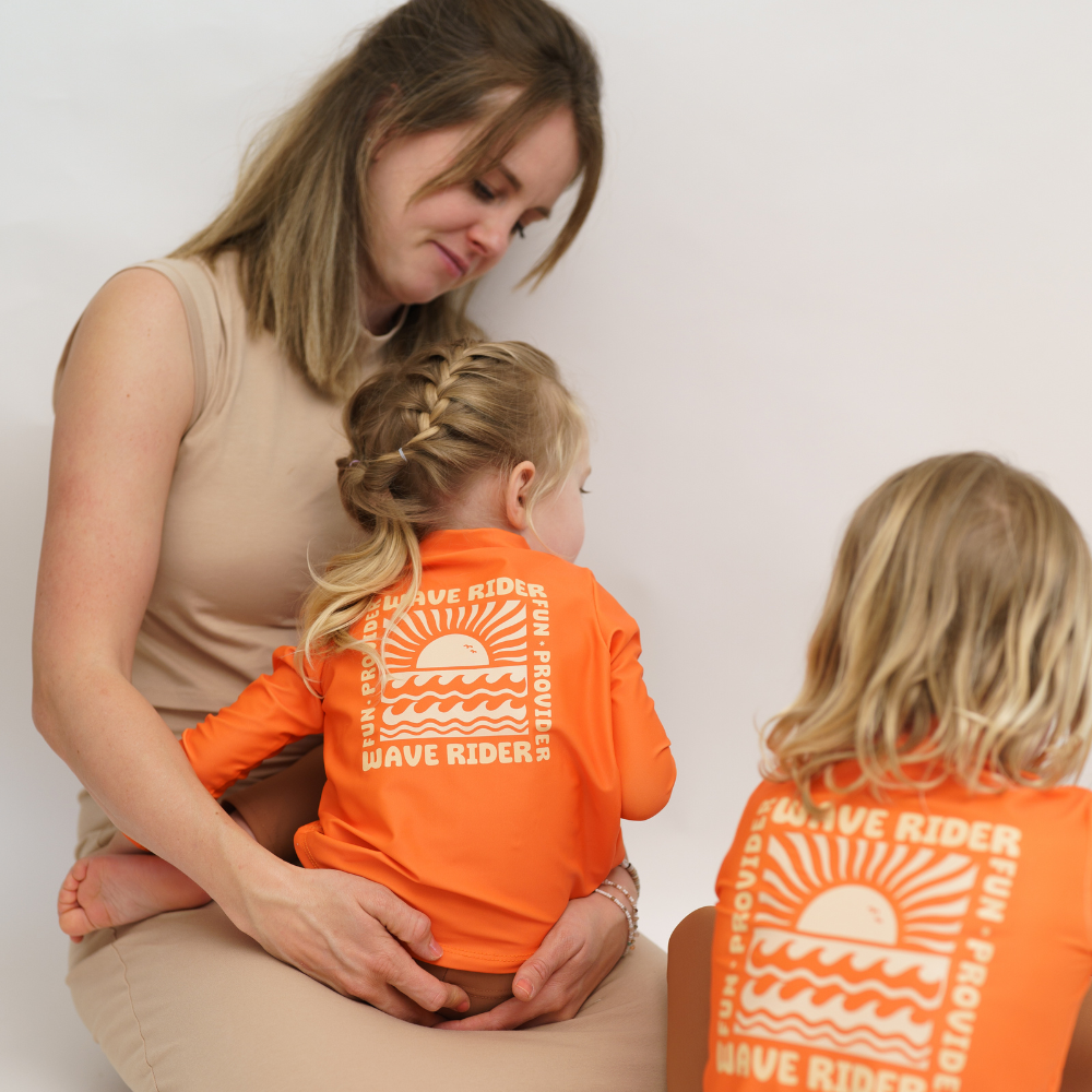 UV Shirt | Orange Waves