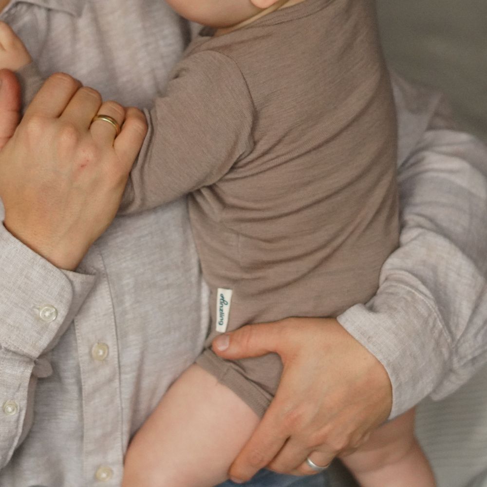 Merinowolle Body | Taupe