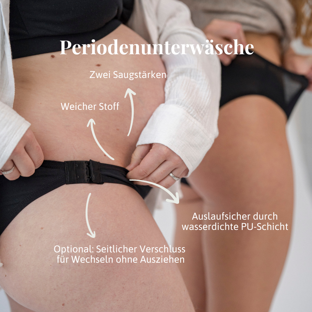 Periodenunterwäsche mit Verschluss